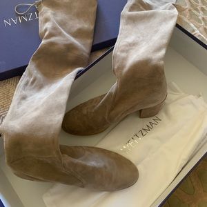 Stuart weitzman tieland boots in grey